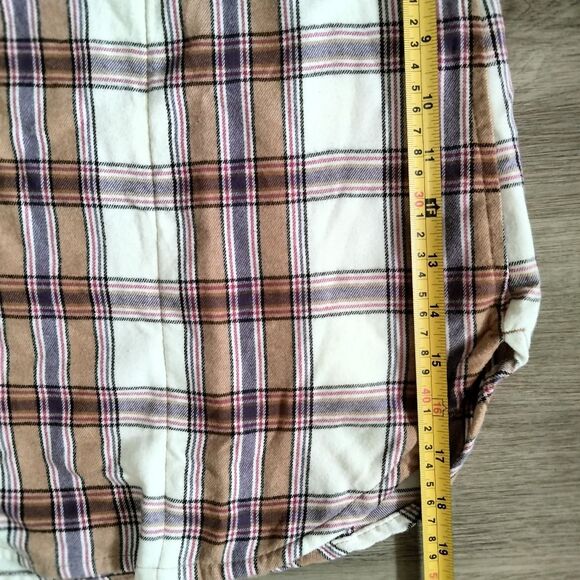 Jachs Girlfriend Western Plaid Flannel Shacket Shirt XL - Picture 6 of 9